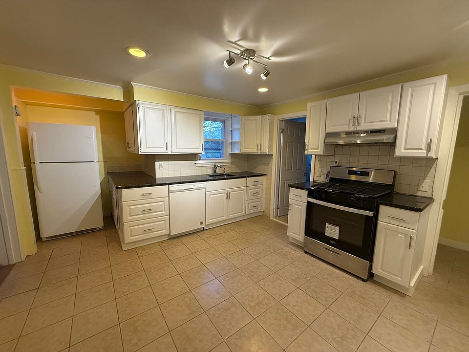 Kitchen with marble counter