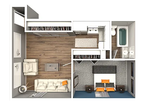 Floor plan Wedge