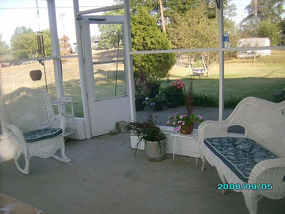 screened back porch