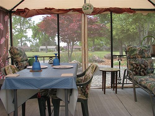 Inside of Screened Gazebo