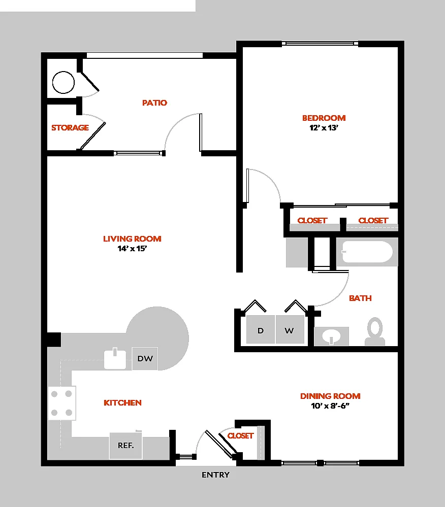 Floor plan Plan 1B