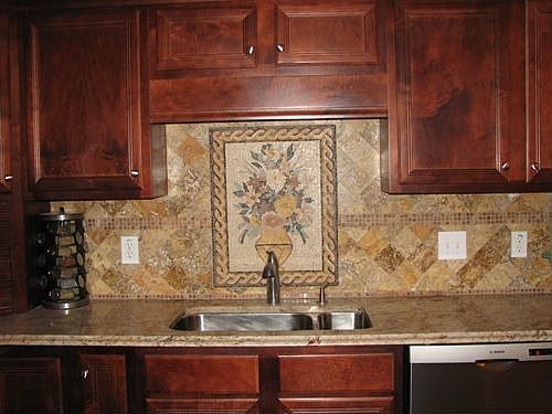 Marble Mosaic Granite Counters
