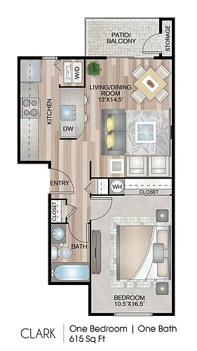 Floor plan Clark