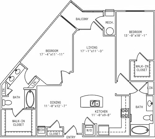 Floor plan 1-B7