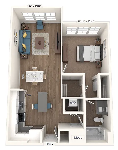 Floor plan AM15-D2-NoBalcony-715