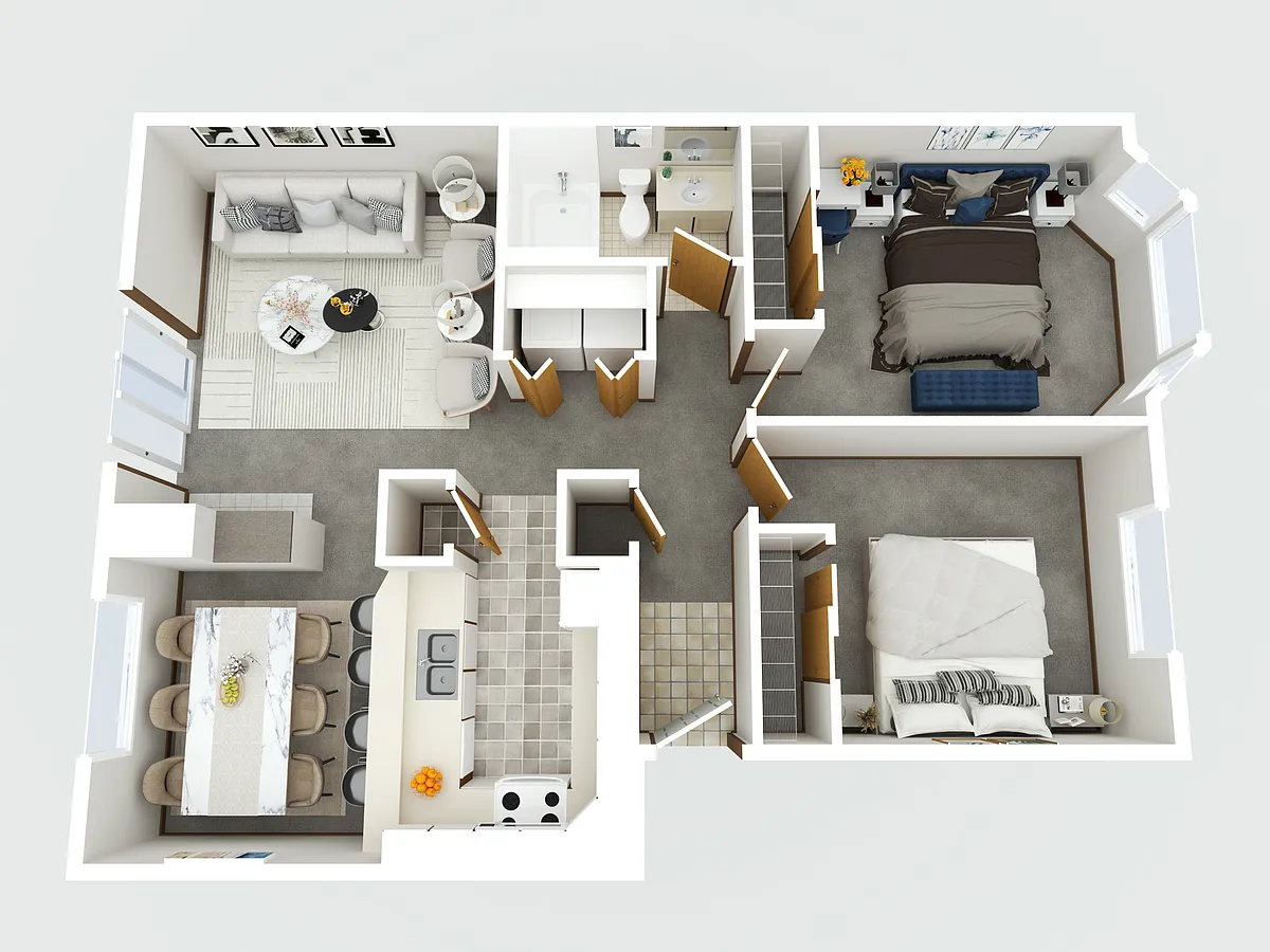 Floor plan 2X1 E