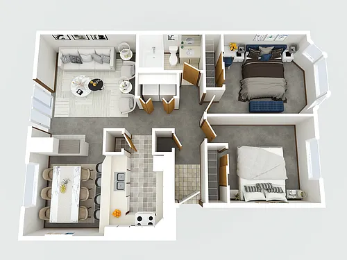 Floor plan 2X1 E
