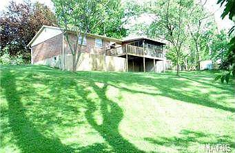 Back view of home