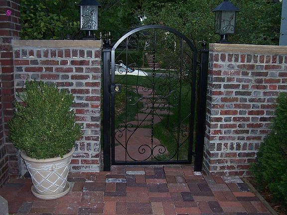 Gated courtyard