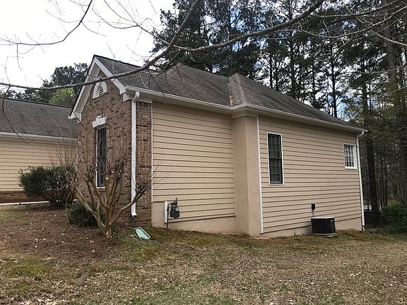 Right side of house