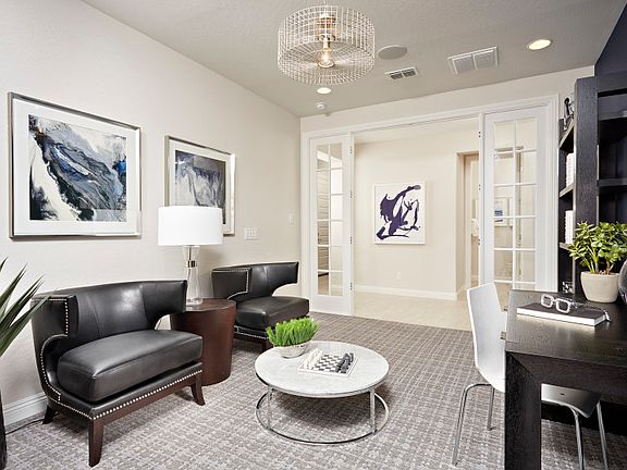 This Den with French Doors Creates the Perfect Home Office