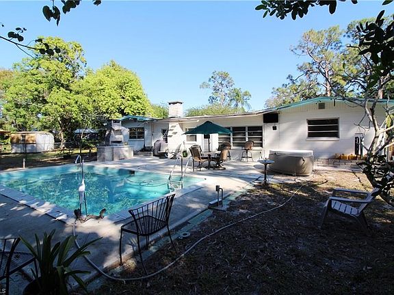 Backyard patio, pool, outdoor fireplace