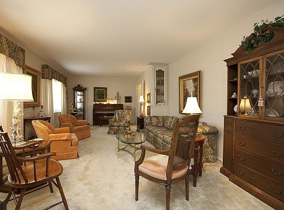 Spacious formal living and dining