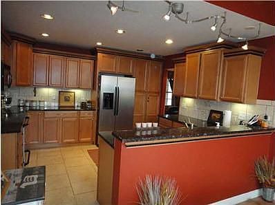 Upgraded kitchen with granite and stainless steel