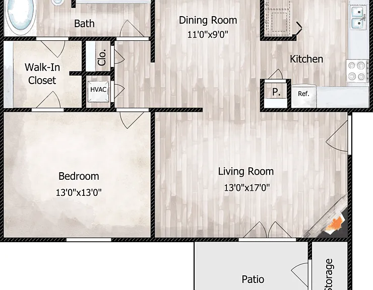Bentley Floorplan Diagram