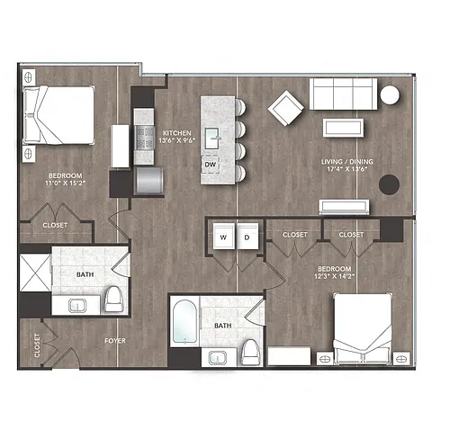 Floor plan R2a Units