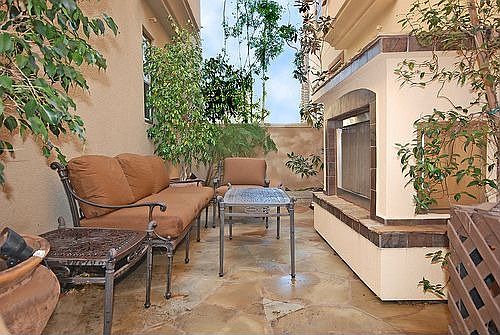 Check out this CUSTOM outdoor fireplace! 