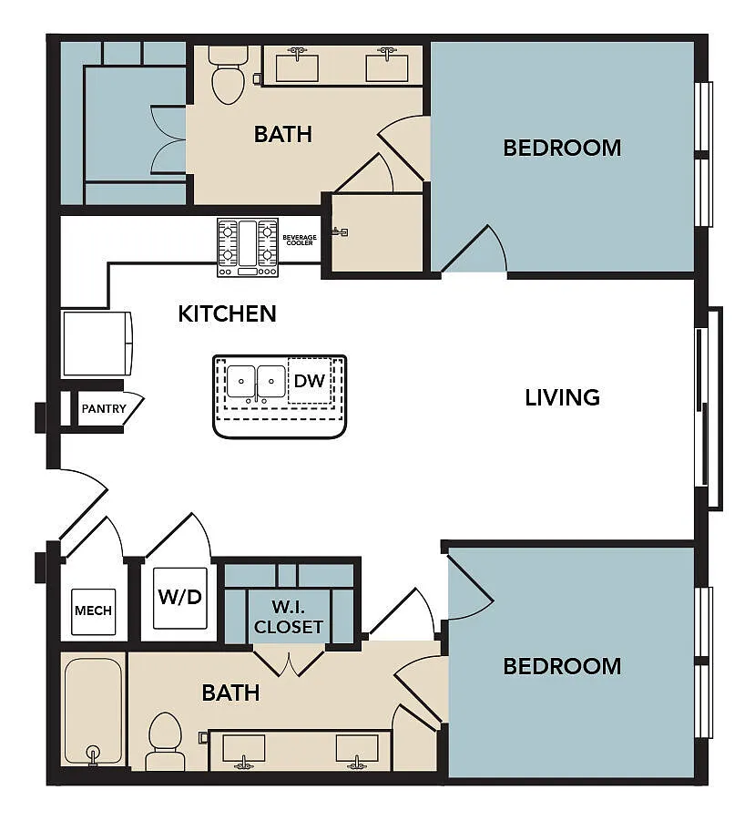 Floor plan B3B