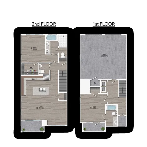 Floor plan Townhome 2A