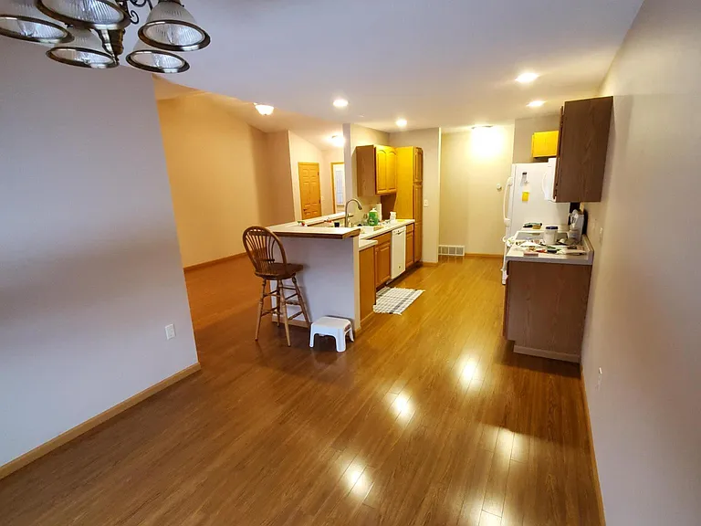 Dining Room Looking Toward Kitchen and Living Room