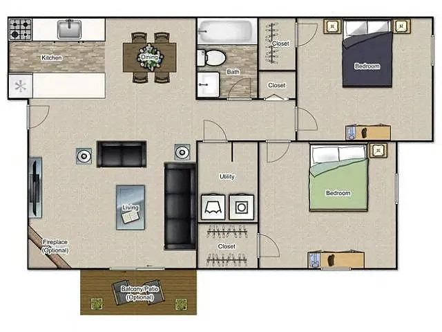 Floor plan B1 Partial Renovated