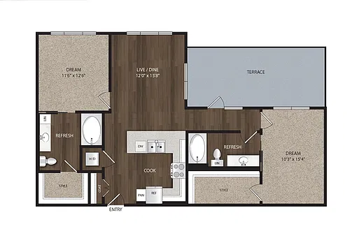 Floor plan B3