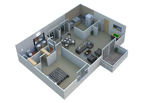 Floor plan 1 Bedroom