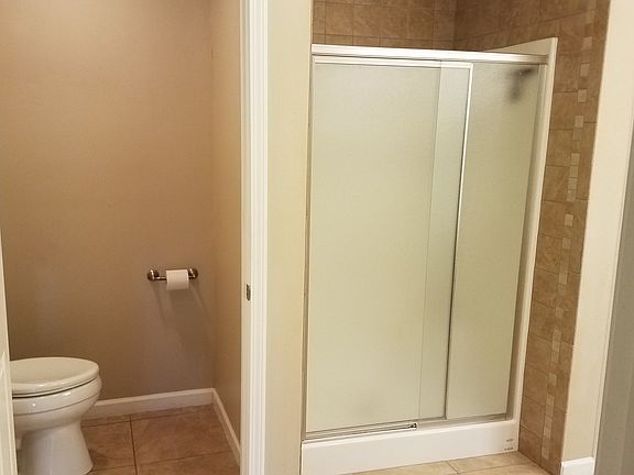 Master shower and toilet