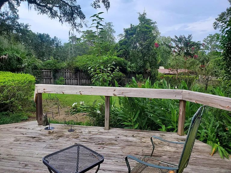 Back Yard and Deck