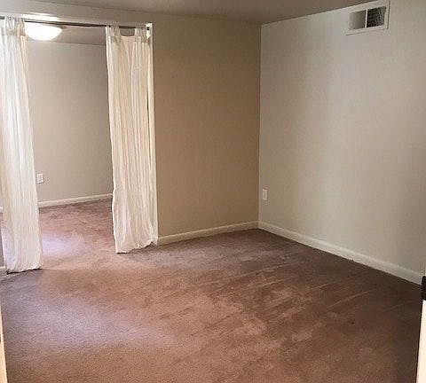 two bright, large, light connecting rooms: bedroom PLUS offi