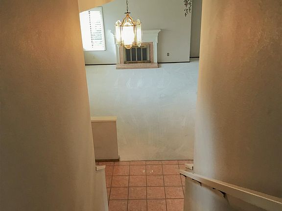 Downstairs into living room