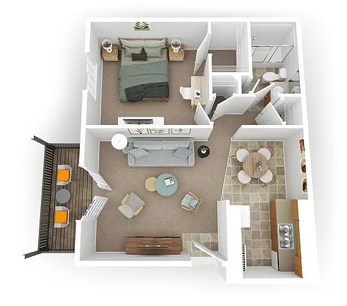 Floor plan 1B