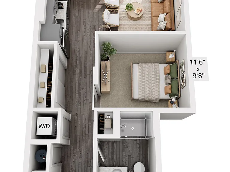 Studio | 591 sqft Studio | 591 sqft