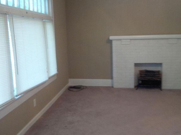 Living room with a fire place