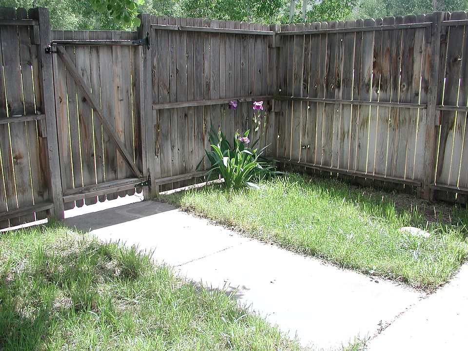 Small fenced yard.