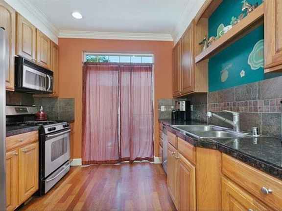 Kitchen view from stairs