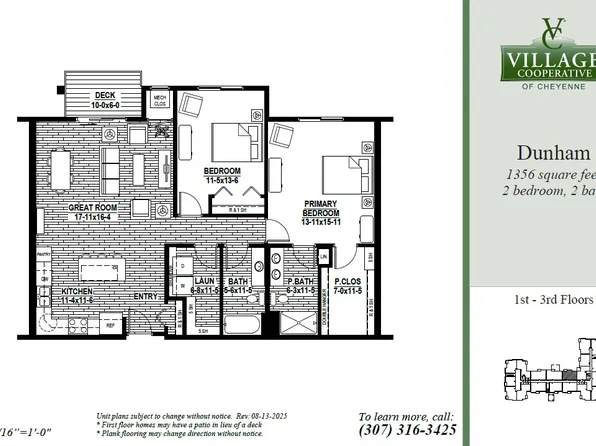 Dunham Plan, Village Cooperative of Cheyenne (Active Adults 62+)