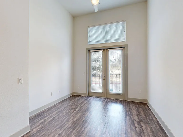 Apartment Living Room with Wood Style Flooring and Patio/Balcony.