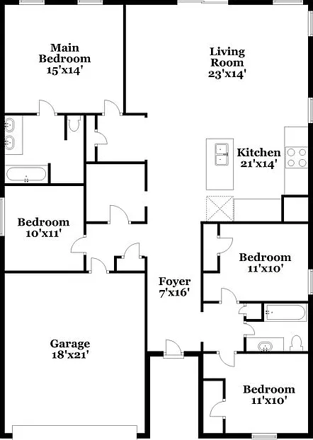 4 bed, 2.0 bath, 2123 sqft, $2,460 — Photo 2