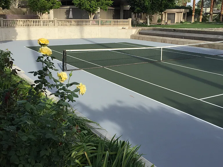private professional tennis court