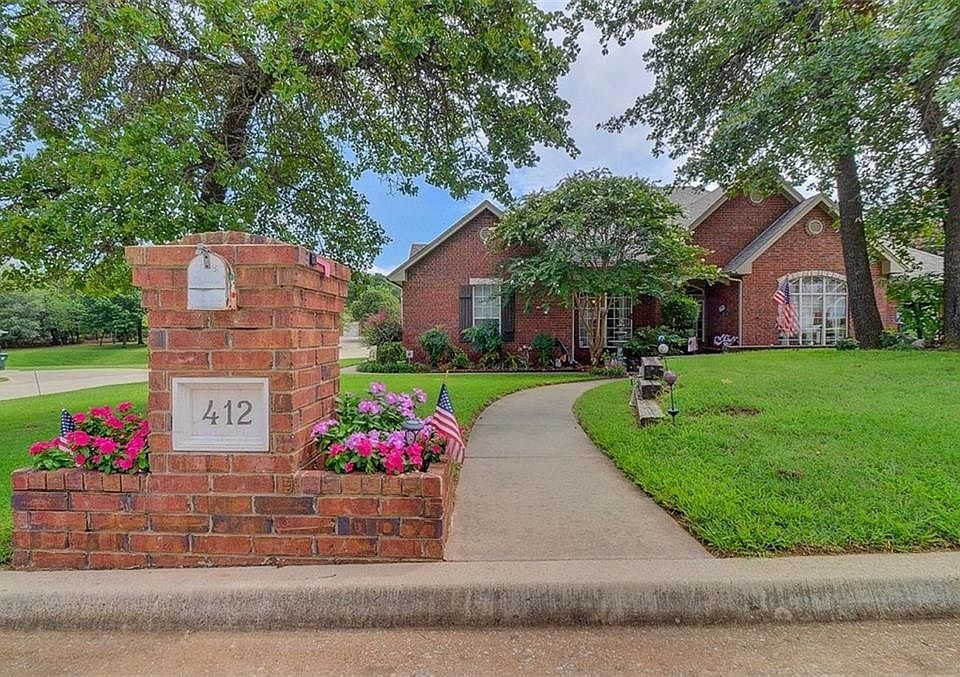 Home frontage mature trees