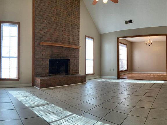 High ceiling living room.