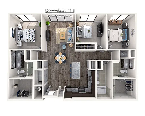 Floor plan Three Bedroom C3A