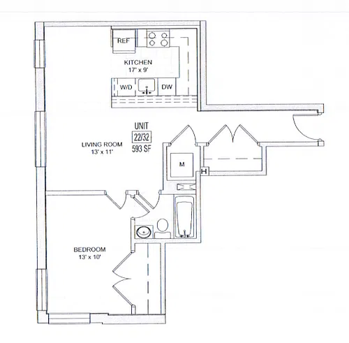 Floor plan M6 The Macklin