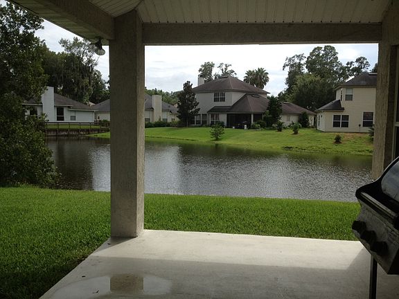 Back porch & pond