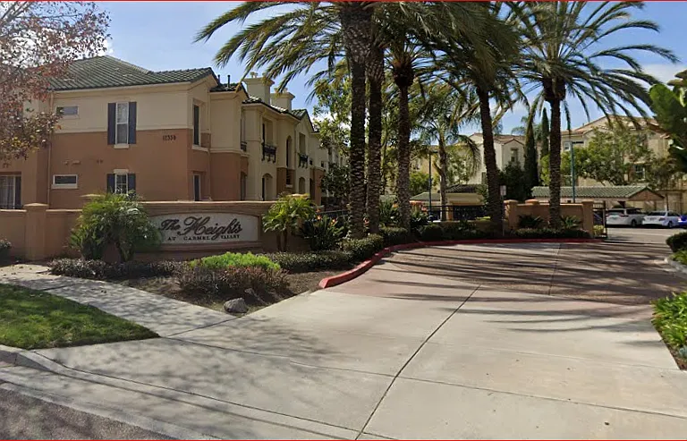 One of two gated entrances.