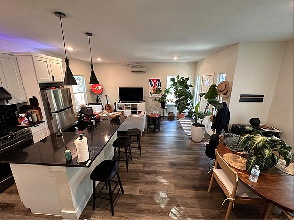 open living room & kitchen layout