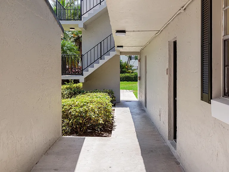 Sunset Palms Outdoor Hallway