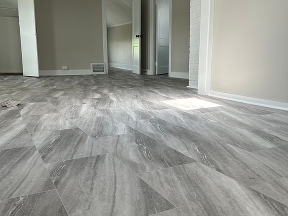 Living room with new flooring