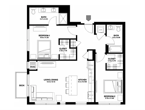 Floor plan B32